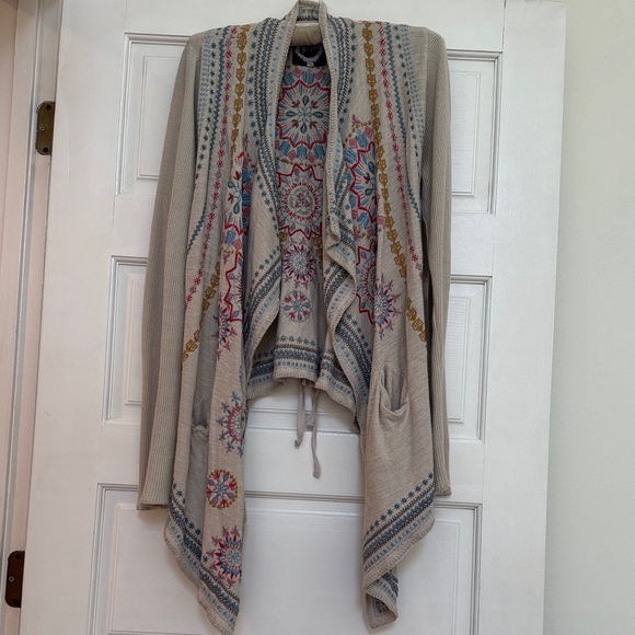 BIYA Johnny Was Bohemian Patterned Cardigan - Picture 1 of 3